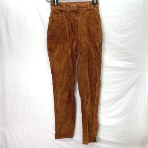 Vintage Dino’z Suede Women's Casual Pants Brown - Size Large
